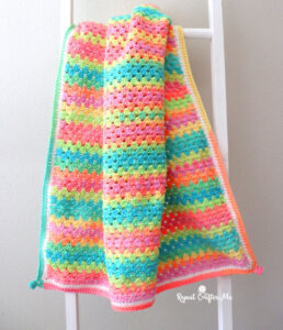 Granny Stripe Crochet Blanket