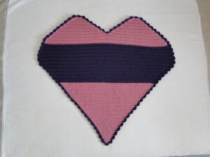 Heart Shaped Crochet Blanket