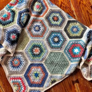 Hexagon Crochet Blanket Pattern