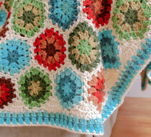 Hexagon Granny Square Blanket