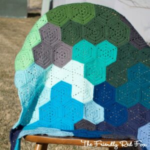 Large Hexagon Crochet Blanket