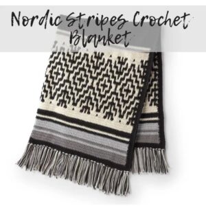 Nordic Stripes Crochet Blanket
