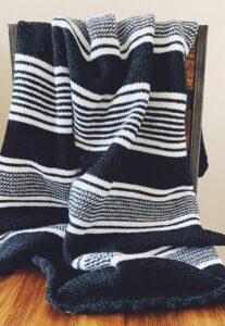 Nordic Stripes Crochet Blanket Pattern