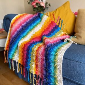 Rainbow Blanket Crochet Pattern