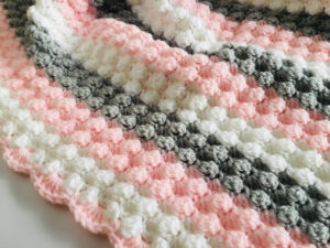 Rainbow Bobble Crochet Blanket Pattern