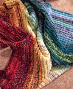 Rainbow Crochet Blanket Pattern