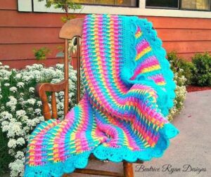 Rainbow Crocheted Blanket