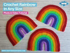 Rainbow Shape Crochet Blanket