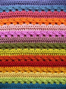 Relaxing Rainbow Crochet Blanket Pattern