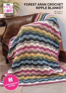 Ripple Pattern Crochet Blanket