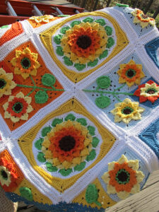 Sunflower Blanket Crochet