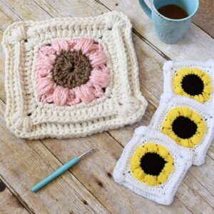 Sunflower Crochet Blanket Pattern Free