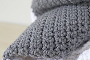Thick Yarn Crochet Blanket